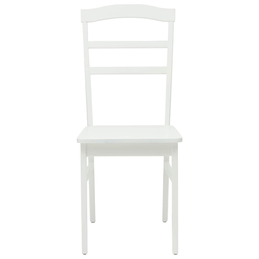 Spisestuestol 2 pcs Hvid Massiv Gummitræ