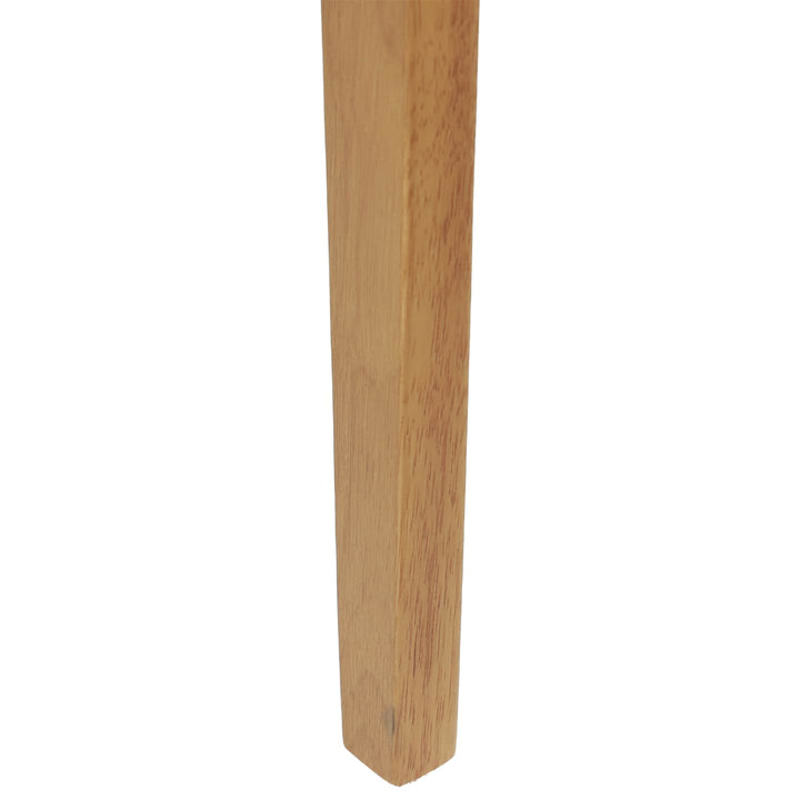 Spisestuestol 2 pcs Naturlig og lys Massiv Gummitræ