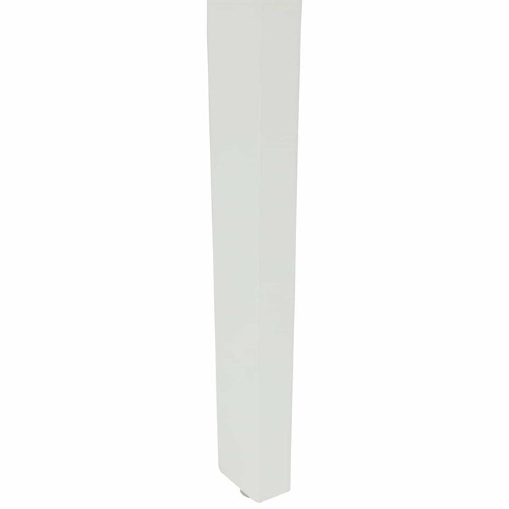 Spisestuestol 2 pcs Hvid og Naturlig Massiv Gummitræ