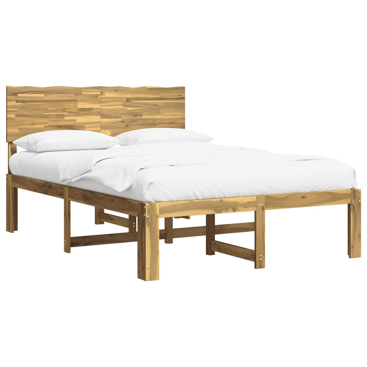 Dobbelt Sengestel med Hovedgærde ROSTOCK Hvid 135 x 190 cm