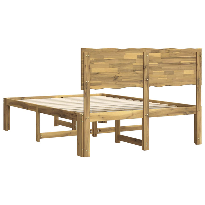 Dobbelt Sengestel med Hovedgærde ROSTOCK Hvid 140 x 190 cm