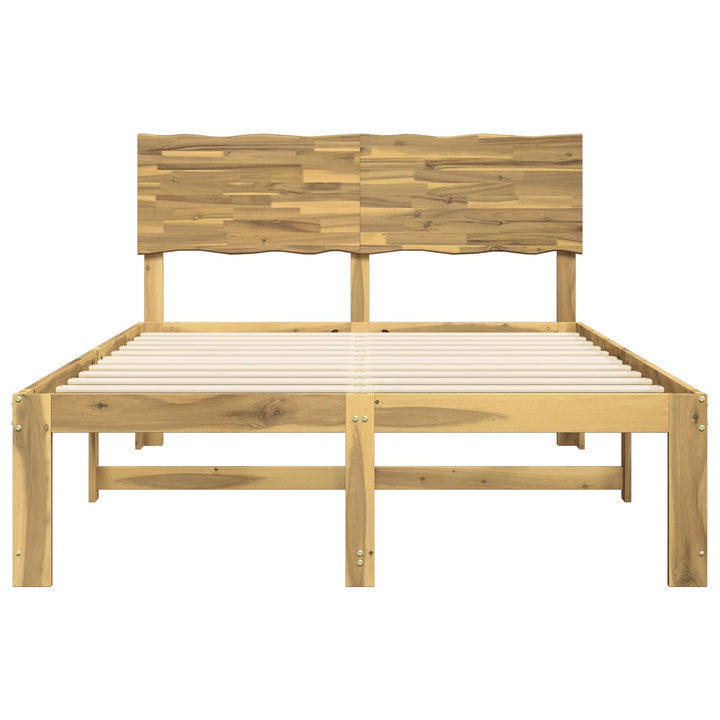 Dobbelt Sengestel med Hovedgærde ROSTOCK Hvid 140 x 190 cm