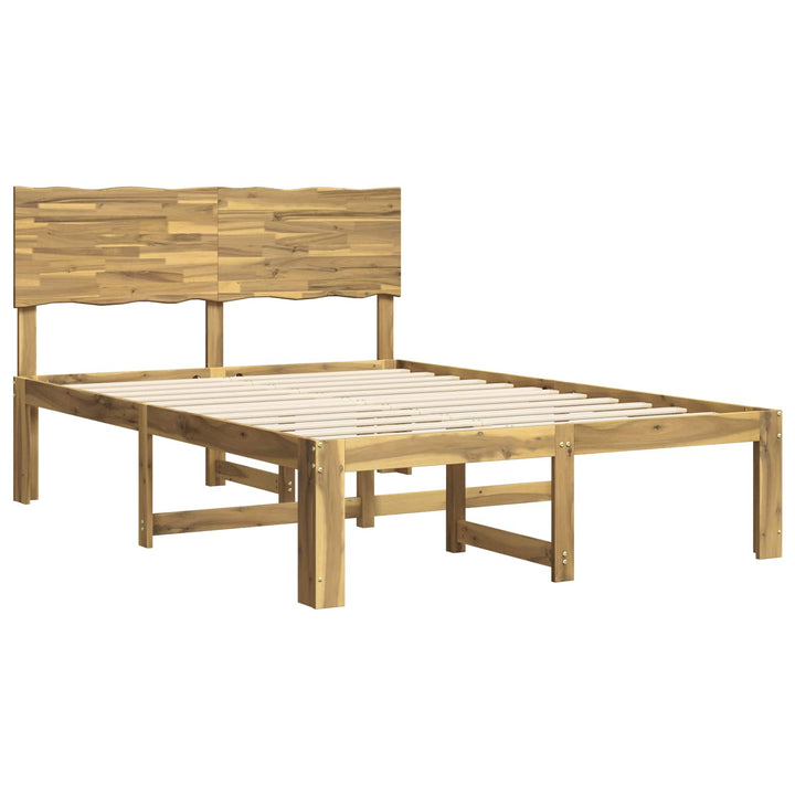 Dobbelt Sengestel med Hovedgærde ROSTOCK Hvid 150 x 200 cm