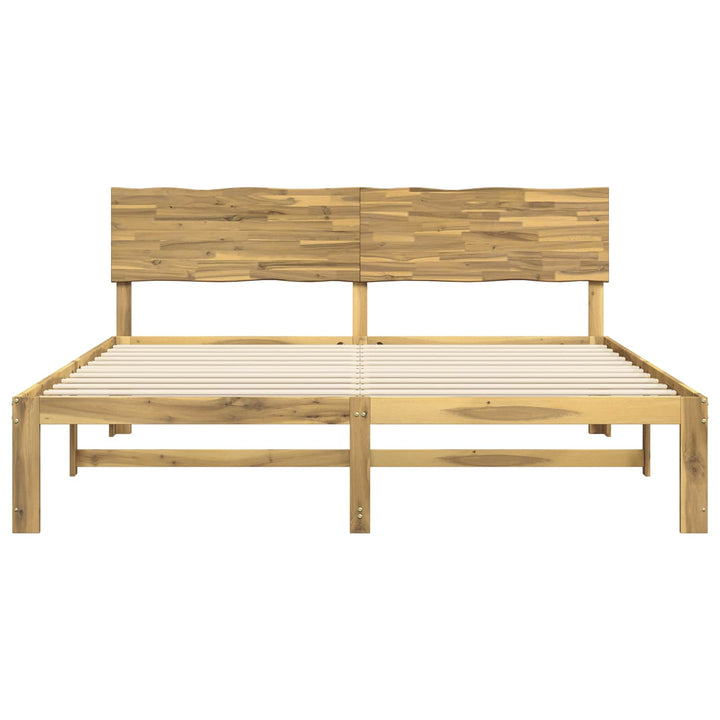 Dobbelt Sengestel med Hovedgærde ROSTOCK Hvid 200 x 200 cm