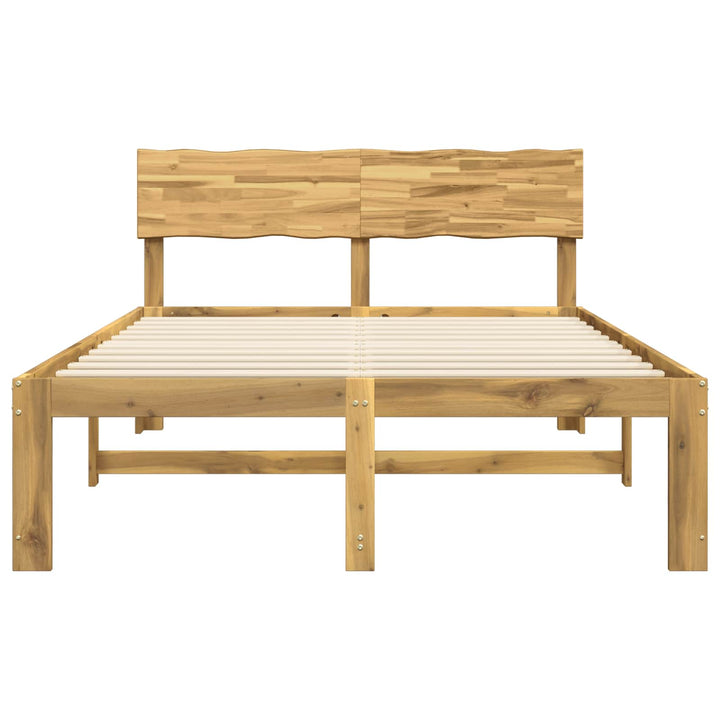 Dobbelt Sengestel med Hovedgærde ROSTOCK Hvid 150 x 200 cm