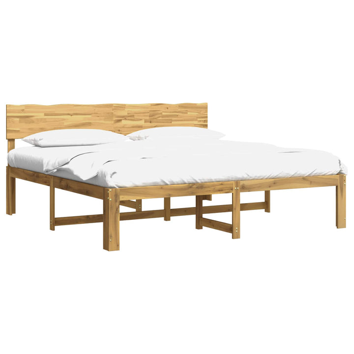 Dobbelt Sengestel med Hovedgærde ROSTOCK Hvid 180 x 200 cm