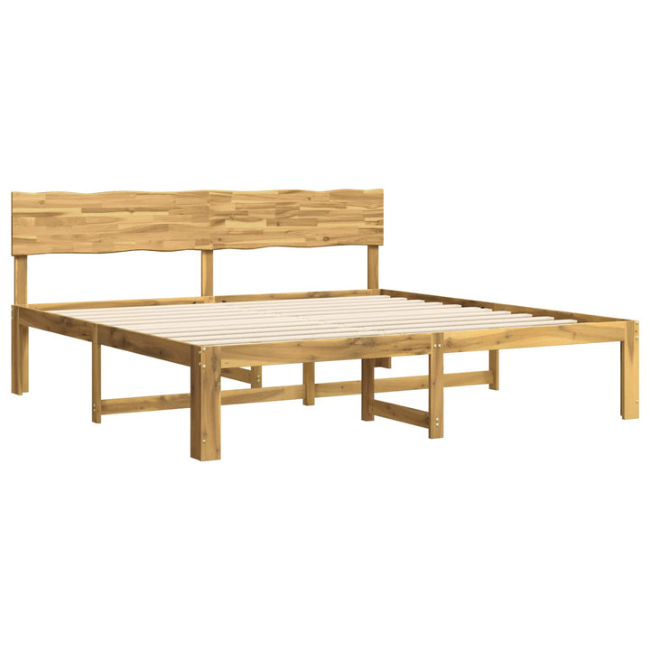 Dobbelt Sengestel med Hovedgærde ROSTOCK Hvid 180 x 200 cm