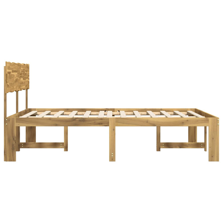 Dobbelt Sengestel med Hovedgærde ROSTOCK Hvid 180 x 200 cm