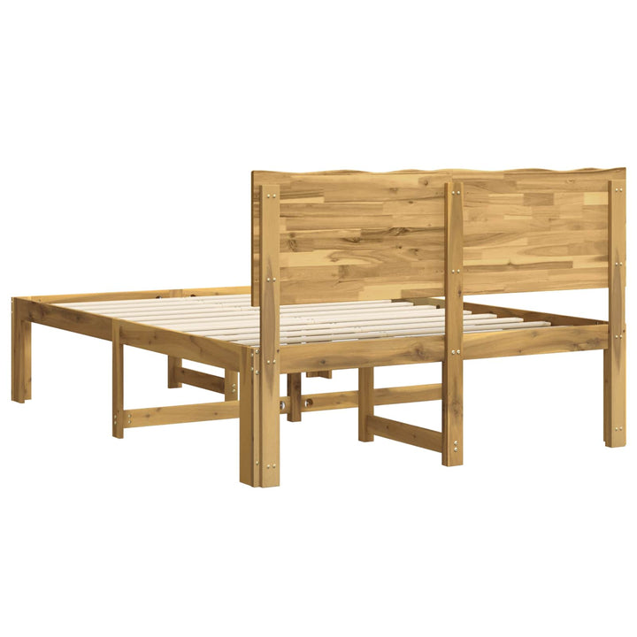 Dobbelt Sengestel med Hovedgærde ROSTOCK Hvid 135 x 190 cm