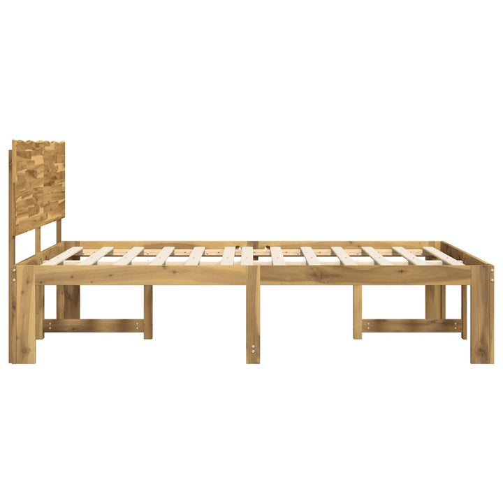 Dobbelt Sengestel med Hovedgærde ROSTOCK Hvid 140 x 190 cm