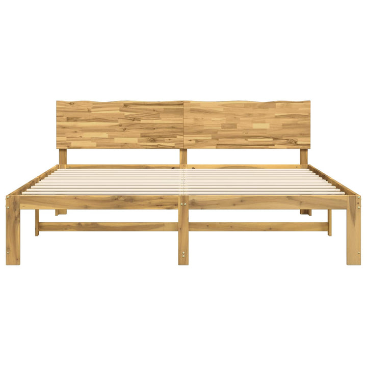 Dobbelt Sengestel med Hovedgærde ROSTOCK Hvid 200 x 200 cm