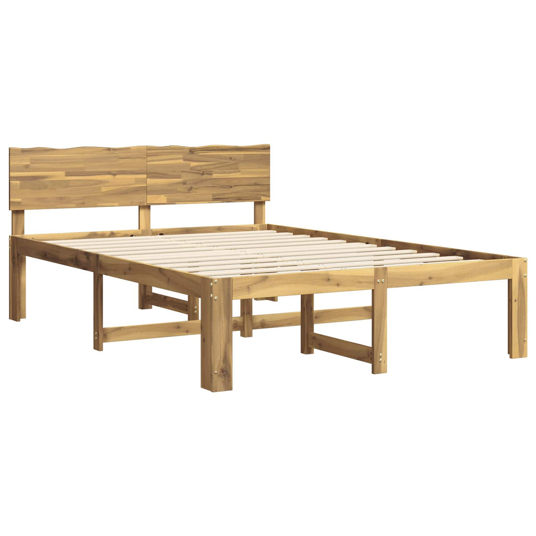 Dobbelt Sengestel med Hovedgærde ROSTOCK Hvid 150 x 200 cm