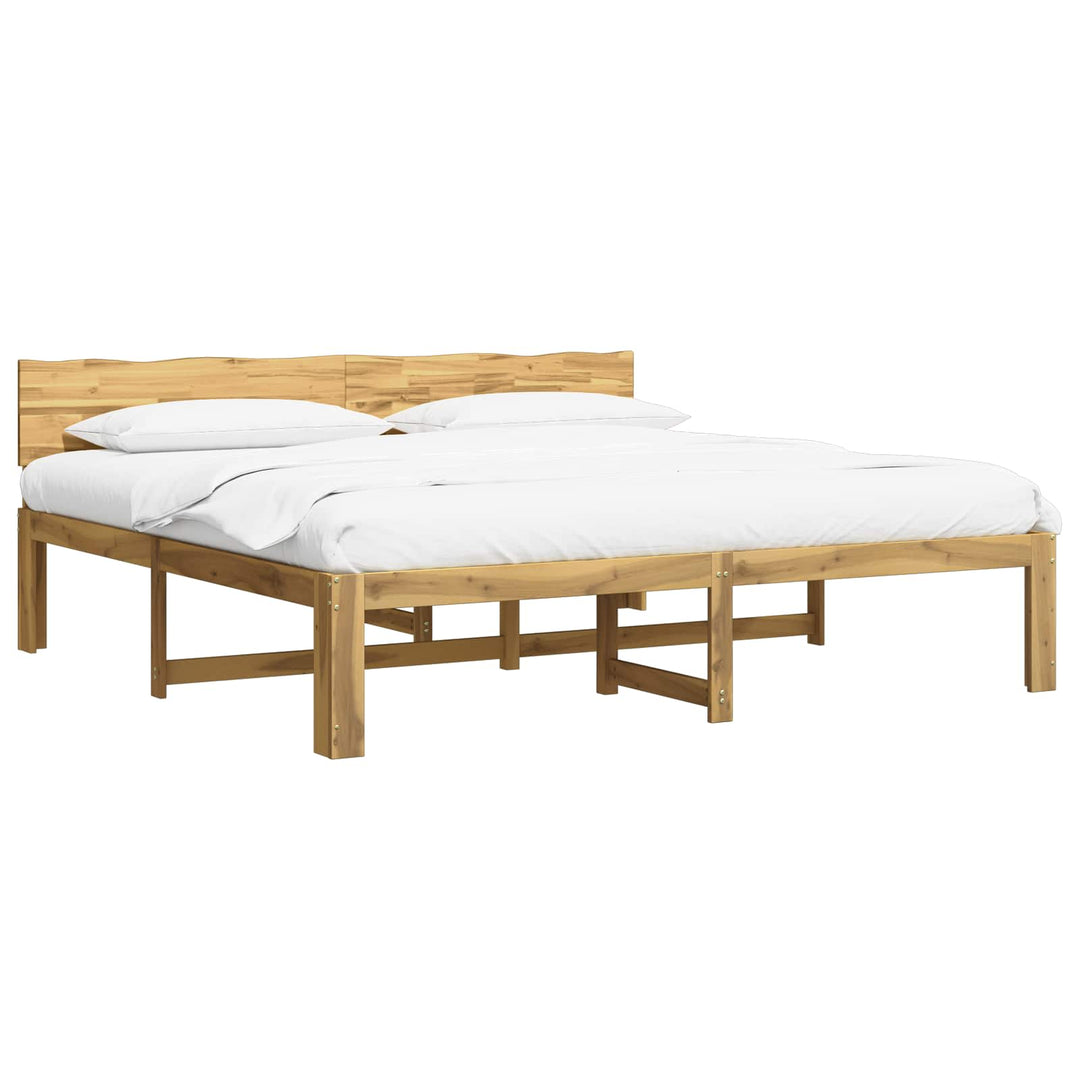 Dobbelt Sengestel med Hovedgærde ROSTOCK Hvid 180 x 200 cm