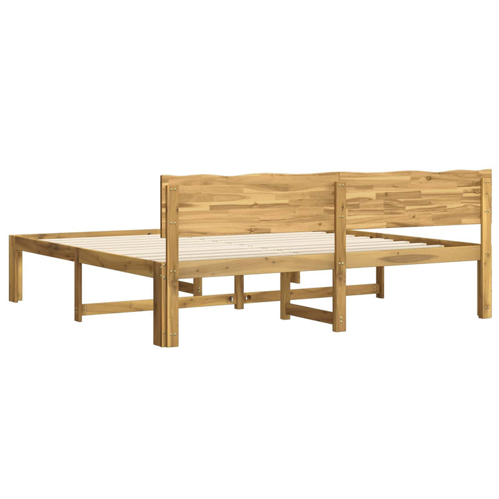 Dobbelt Sengestel med Hovedgærde ROSTOCK Hvid 200 x 200 cm