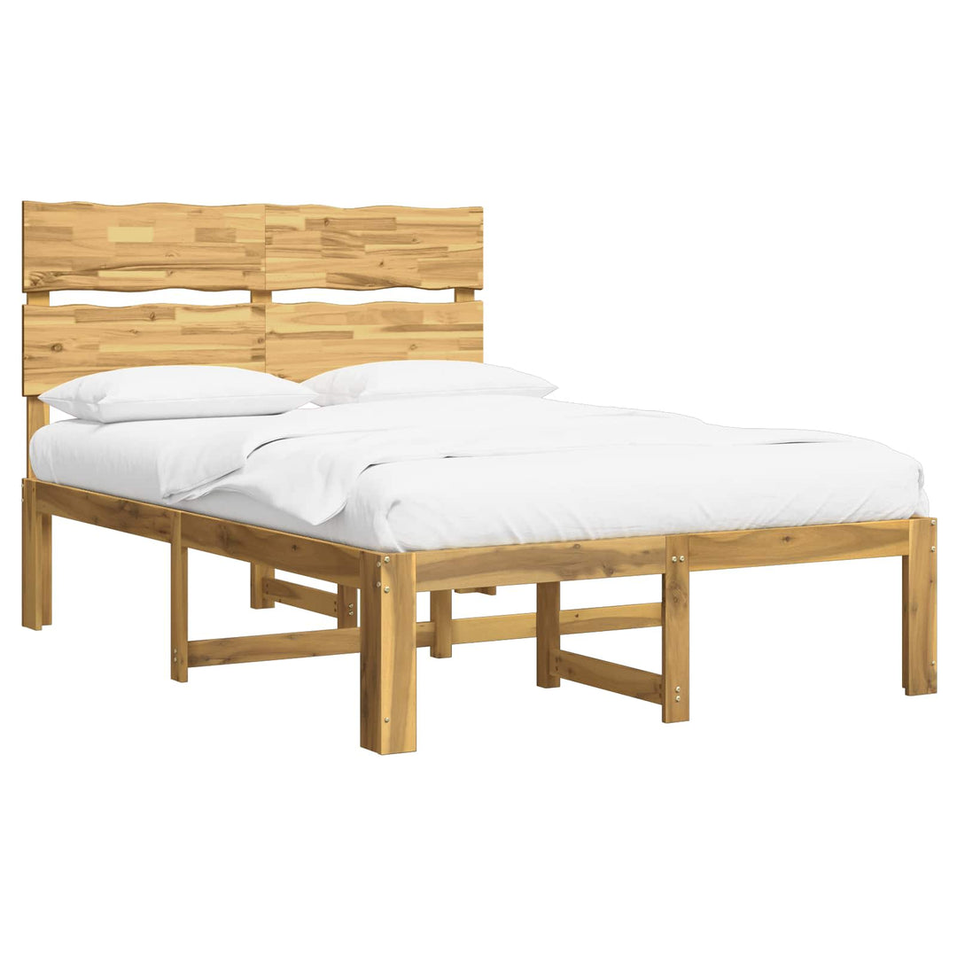 Dobbelt Sengestel med Hovedgærde ROSTOCK Hvid 140 x 190 cm