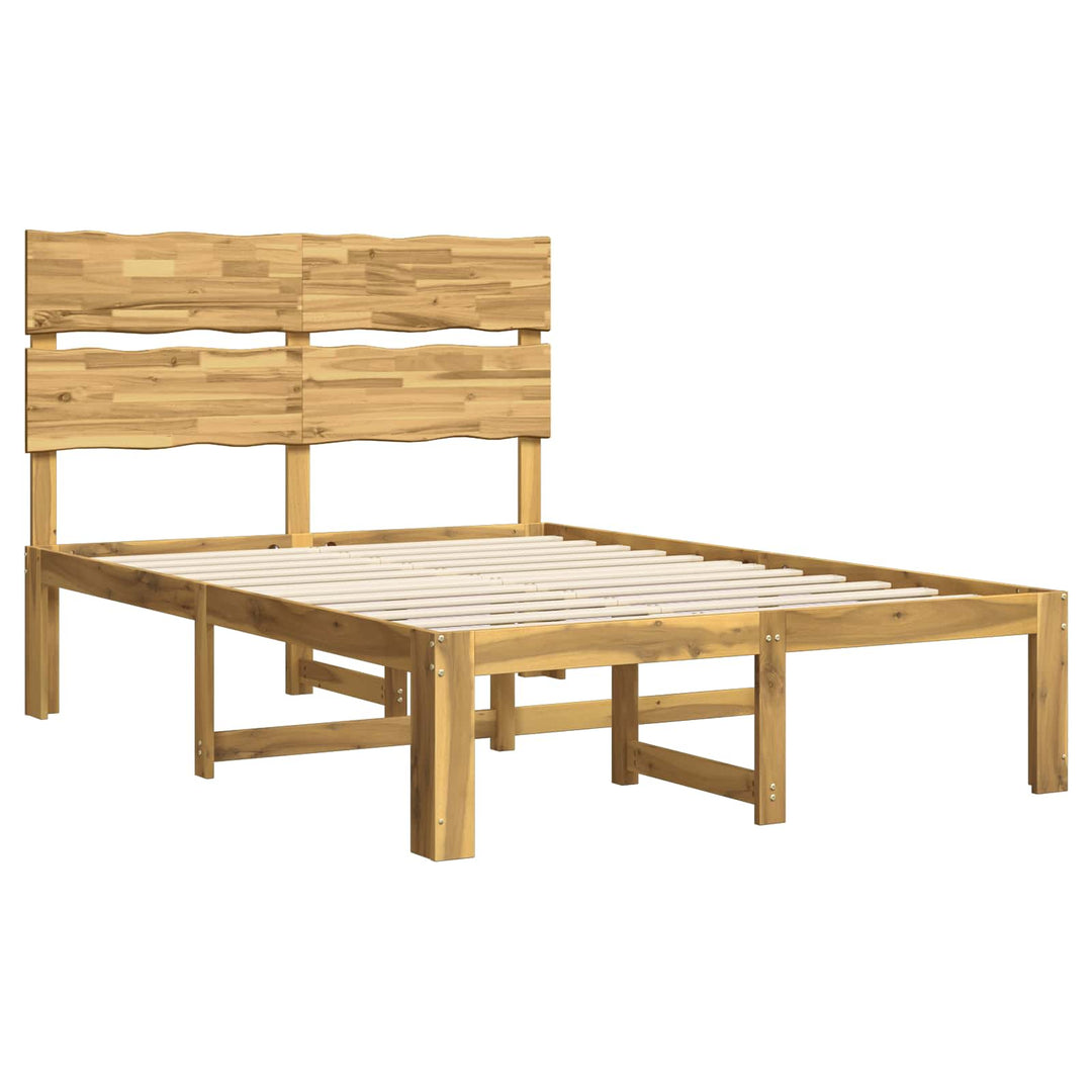 Dobbelt Sengestel med Hovedgærde ROSTOCK Hvid 150 x 200 cm