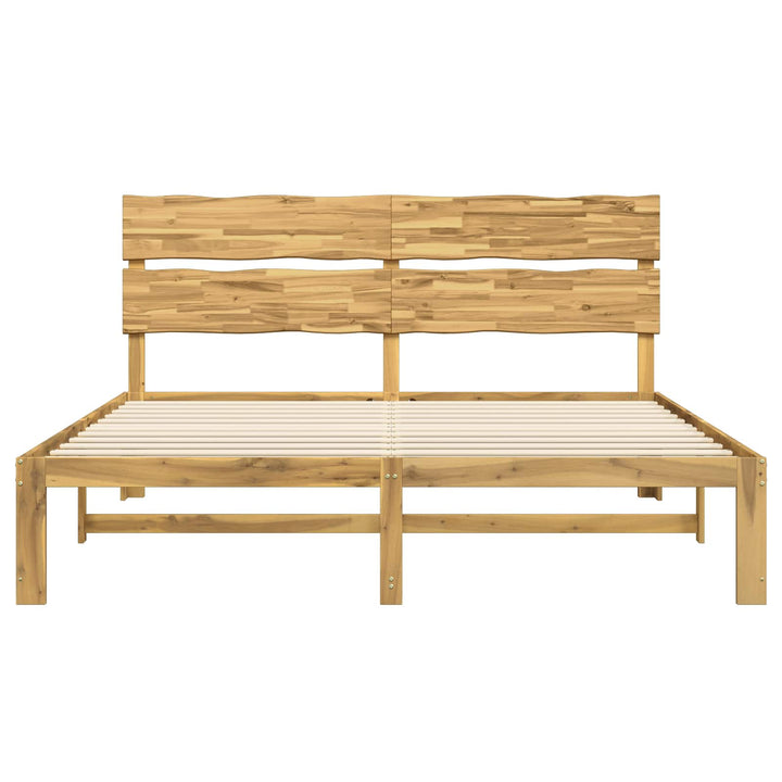 Dobbelt Sengestel med Hovedgærde ROSTOCK Hvid 200 x 200 cm