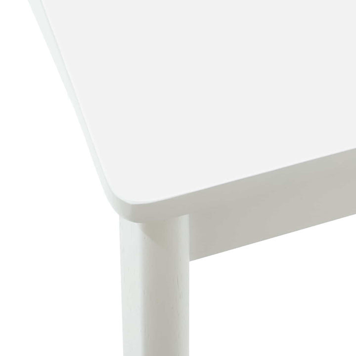 Spisestuestol 2 pcs Hvid Solid gummitræ
