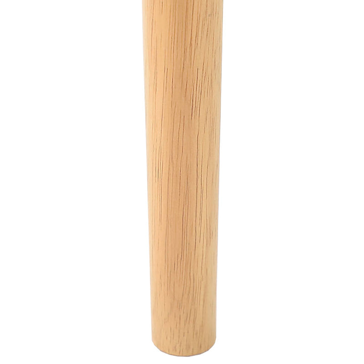 Spisestuestol 2 pcs Naturlig og lys Massiv Gummitræ