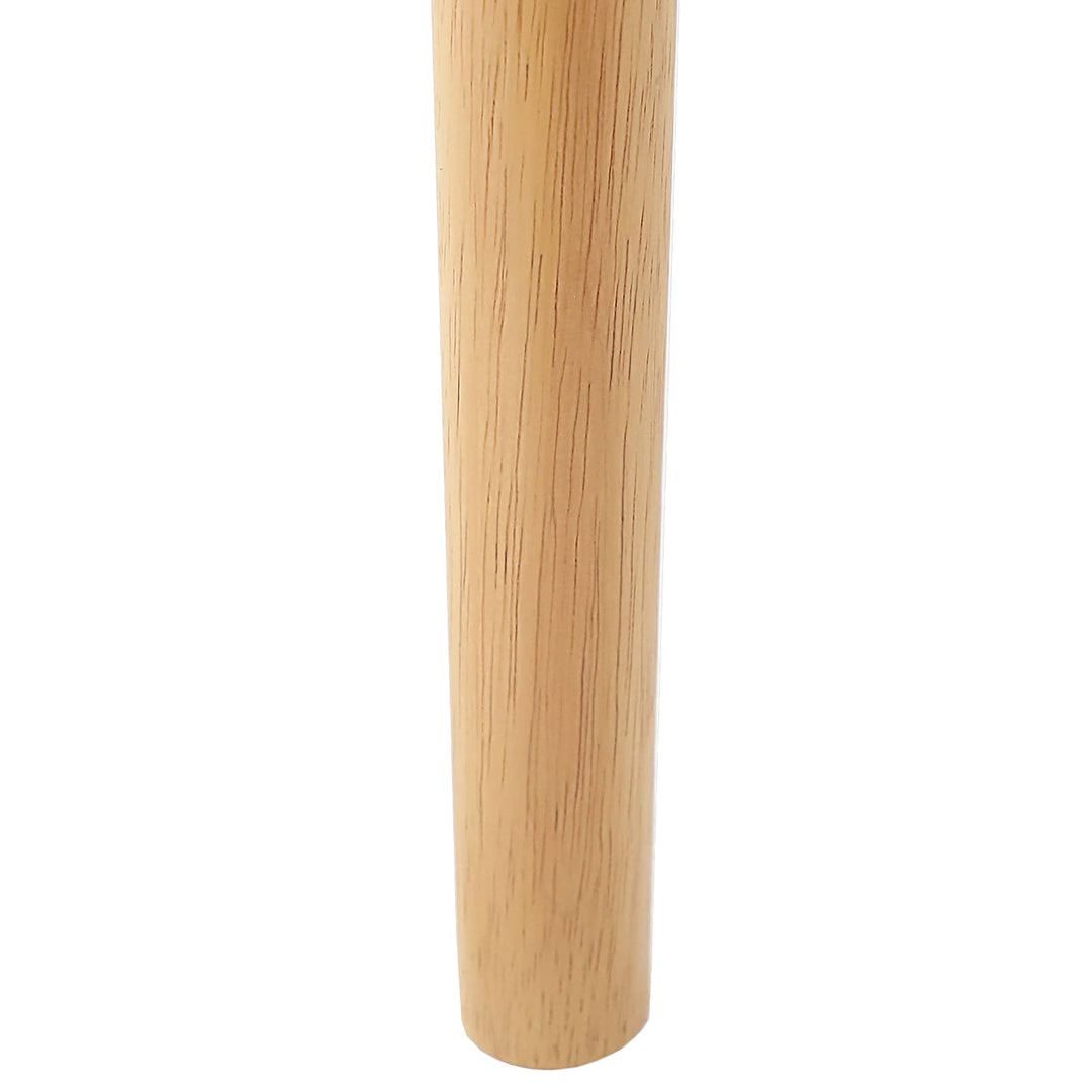 Spisestuestol 2 pcs Naturlig og lys Massiv Gummitræ