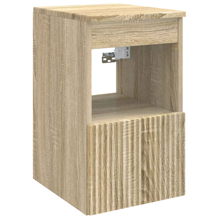 Badeværelsesskabsæt 3 stk. Sonoma-eg 49,5 x 35 x 63 cm
