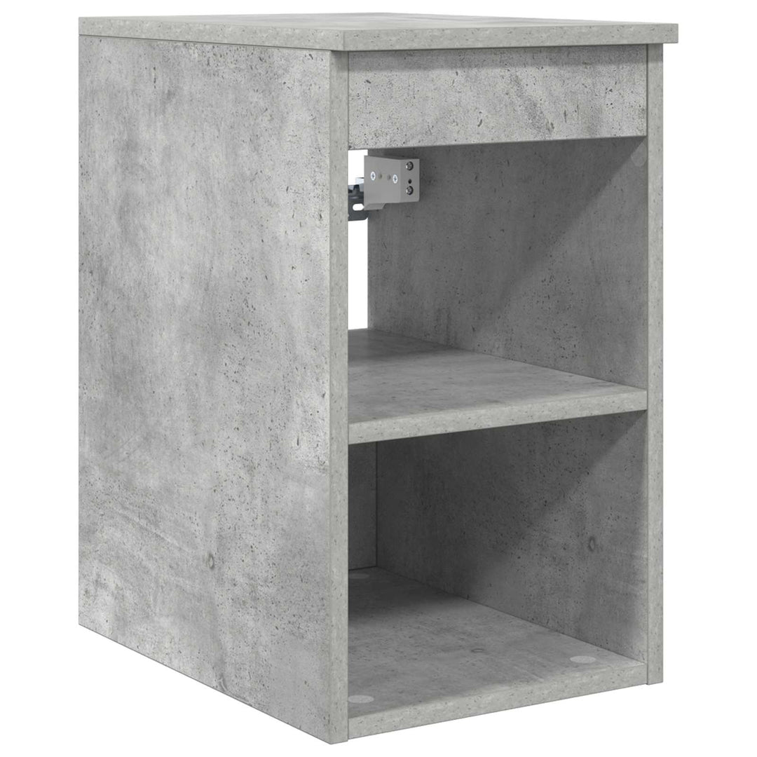 Badeværelsesskabsæt 3 stk. Betongrå 49,5 x 41 x 63 cm