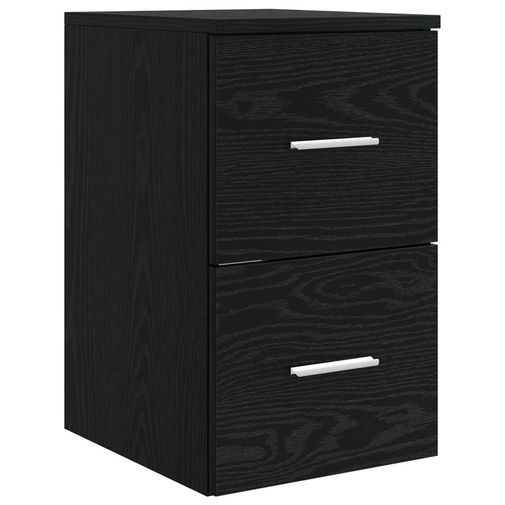 Badeværelsesmøbel sæt 3 stk. Sort 49,5 x 44,5 x 65,5 cm