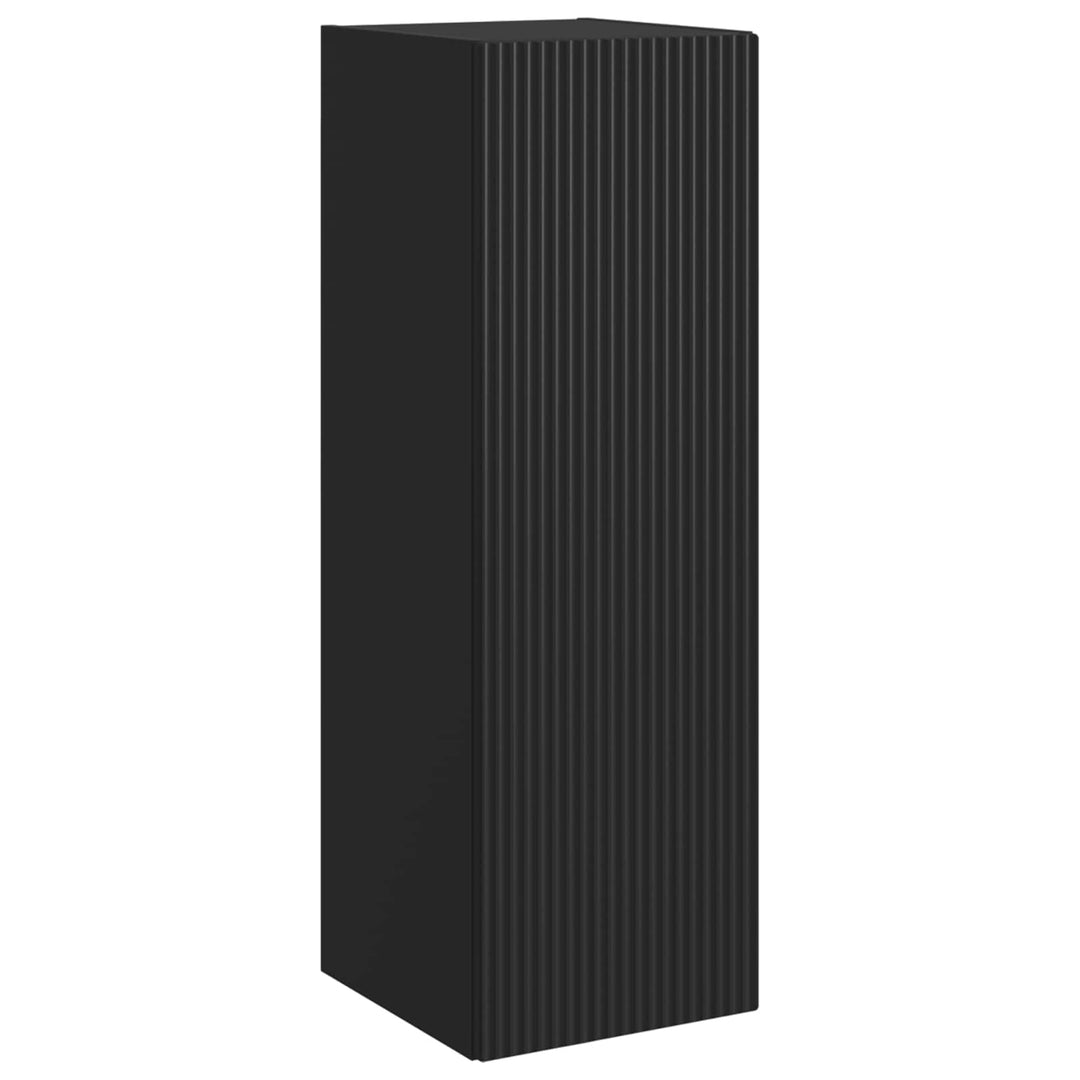 Badeværelsesmøbel sæt 5 stk. Sort 33 x 34,5 x 100 cm