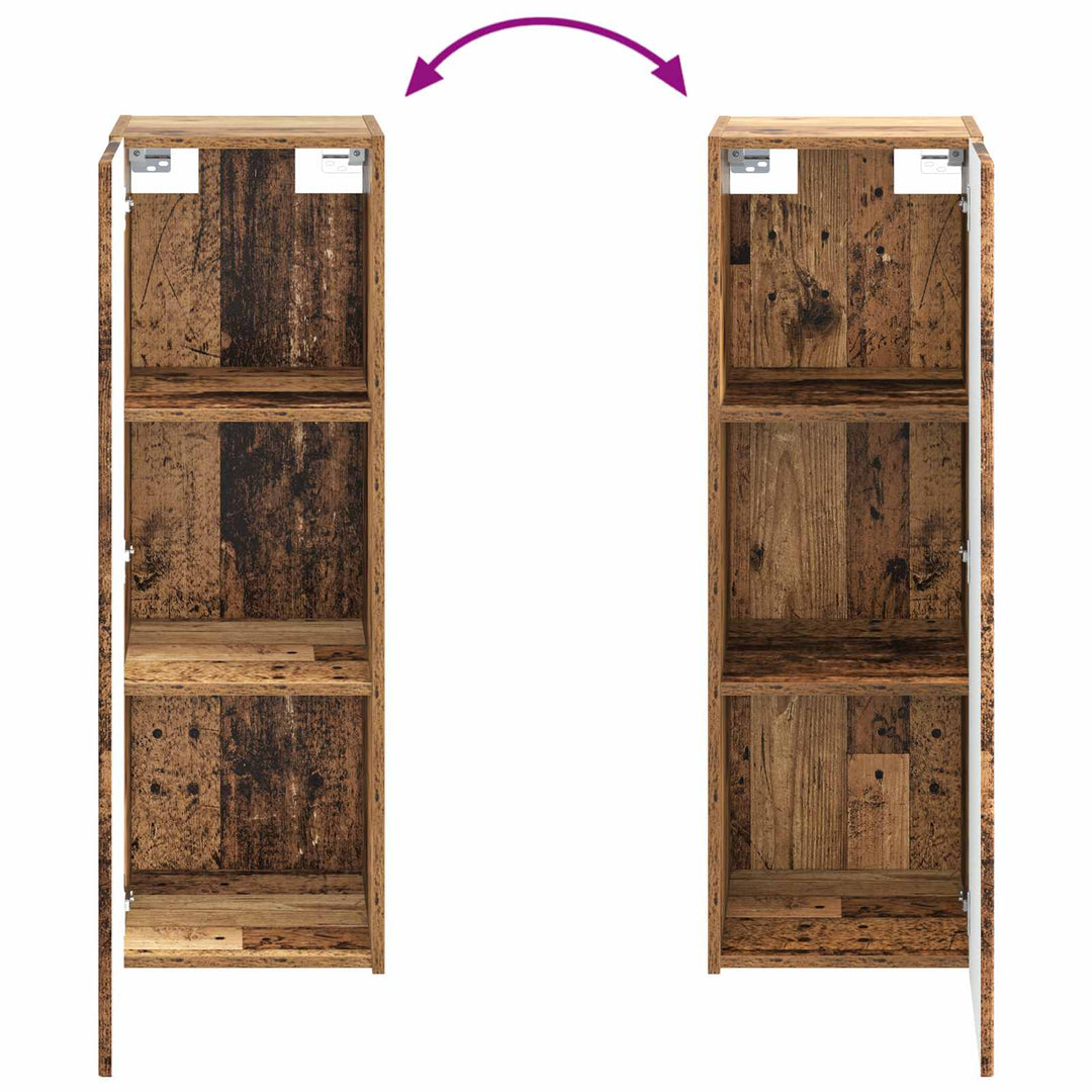 Badeværelsesmøbel sæt 5 stk. Gammelt træ 33 x 34,5 x 100 cm