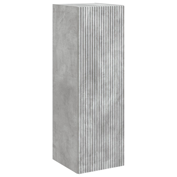 Badeværelsesmøbel sæt 5 stk. Betongrå 33 x 34,5 x 100 cm