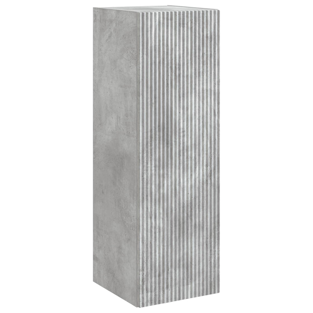 Badeværelsesmøbel sæt 5 stk. Betongrå 33 x 34,5 x 100 cm