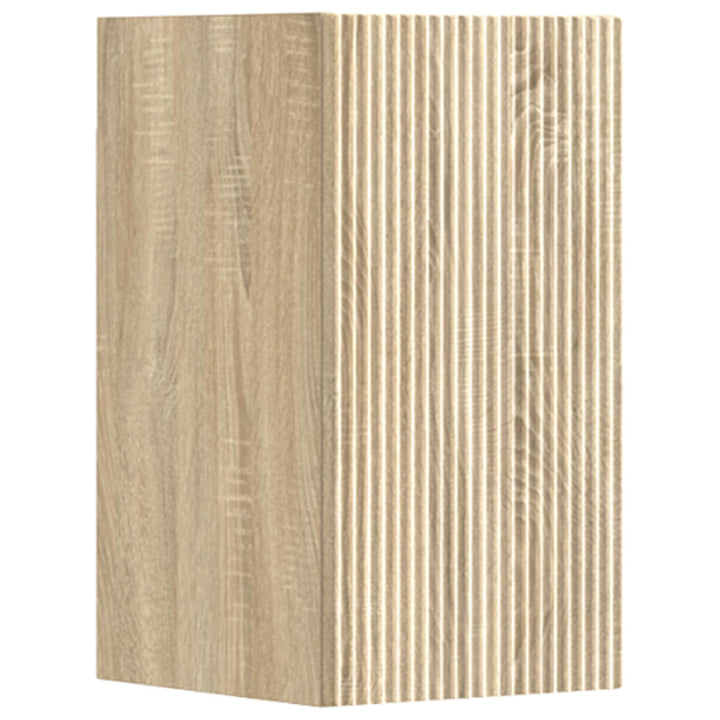 Badeværelsesmøbel sæt 3 stk. Sonoma-eg 33 x 34,5 x 160 cm