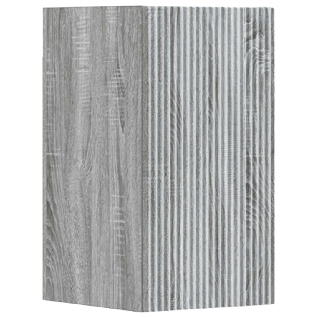 Badeværelsesmøbel sæt 3 stk. Grå Sonoma 33 x 34,5 x 160 cm