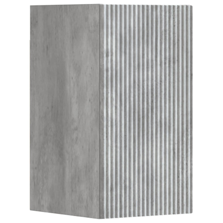Badeværelsesmøbel sæt 3 stk. Betongrå 33 x 34,5 x 160 cm
