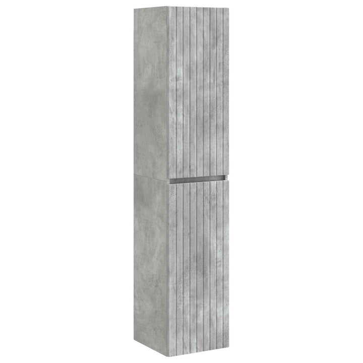 Badeværelsesmøbel sæt 3 stk. Betongrå 33 x 34,5 x 160 cm