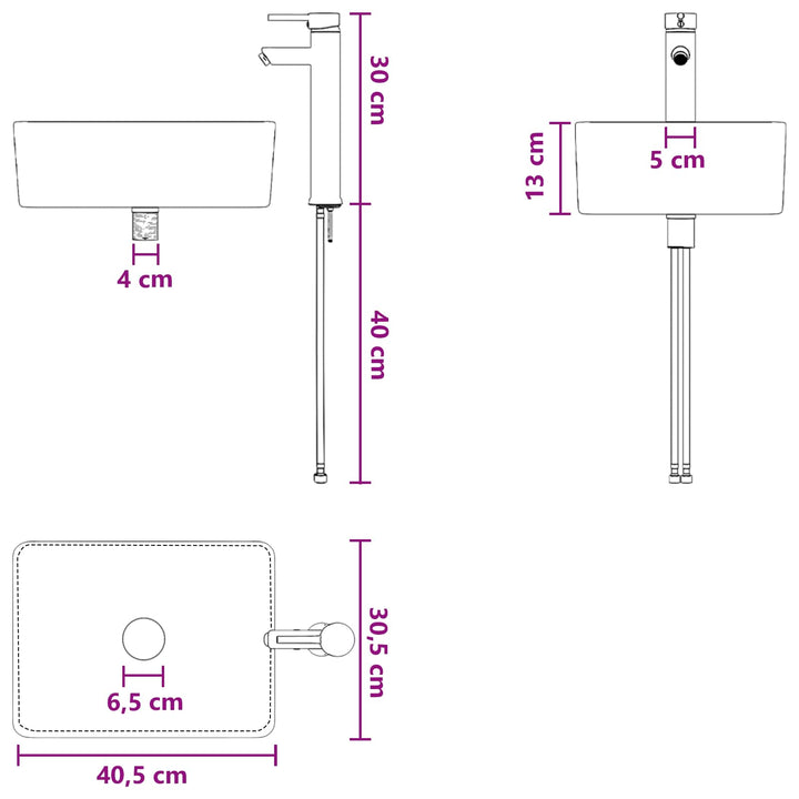 Badeværelsesmøbel sæt 2 stk. Røget eg 33 x 34,5 x 100 cm
