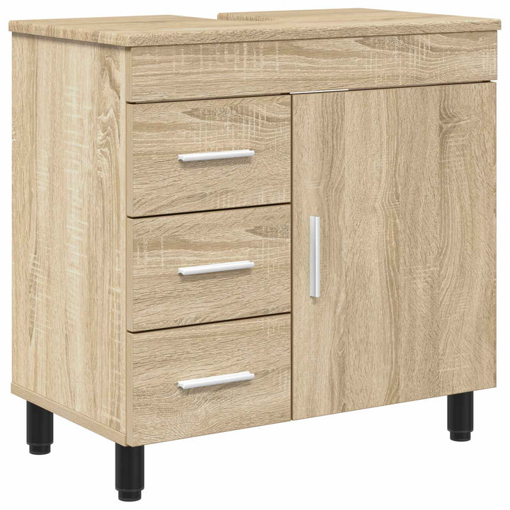 Badeværelse Vaskeskab Sonoma-eg 60 x 35 x 60 cm Konstrueret træ