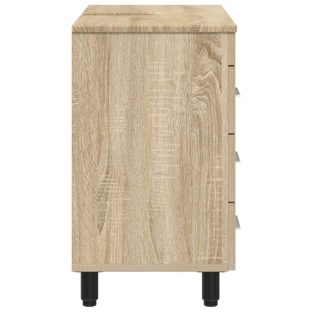 Badeværelse Vaskeskab Sonoma-eg 60 x 35 x 60 cm Konstrueret træ
