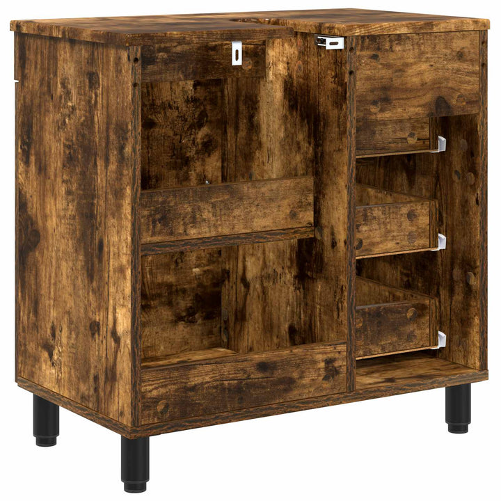 Badeværelse Vaskeskab Røget eg 60 x 35 x 60 cm Konstrueret træ