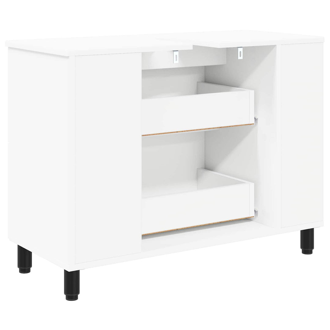 Badeværelse Vaskeskab Hvid 80 x 35 x 60 cm Konstrueret træ