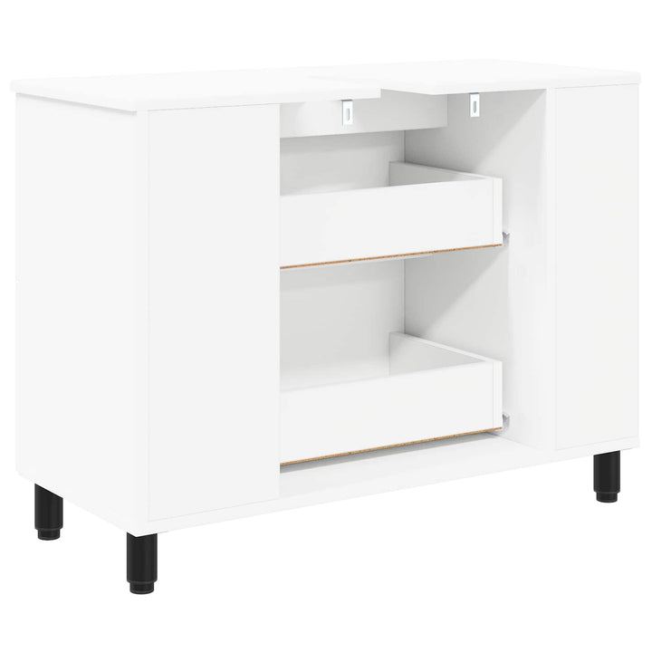 Badeværelse Vaskeskab Hvid 80 x 35 x 60 cm Konstrueret træ