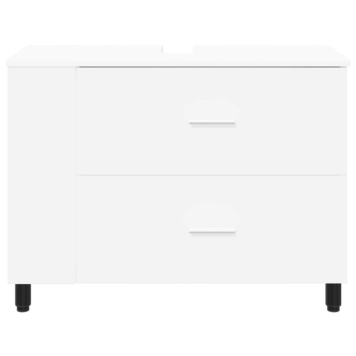 Badeværelse Vaskeskab Hvid 80 x 35 x 60 cm Konstrueret træ