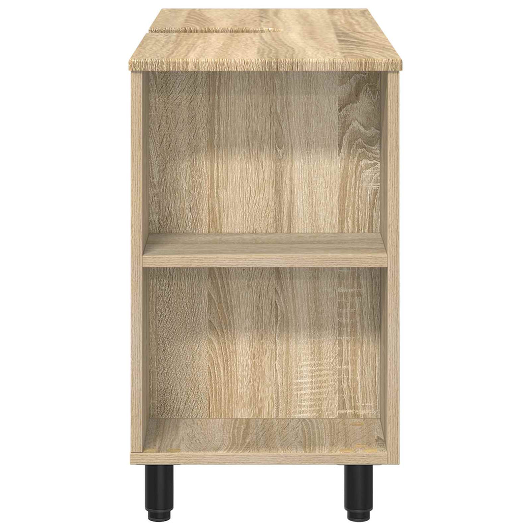 Badeværelse Vaskeskab Sonoma-eg 80 x 35 x 60 cm Konstrueret træ