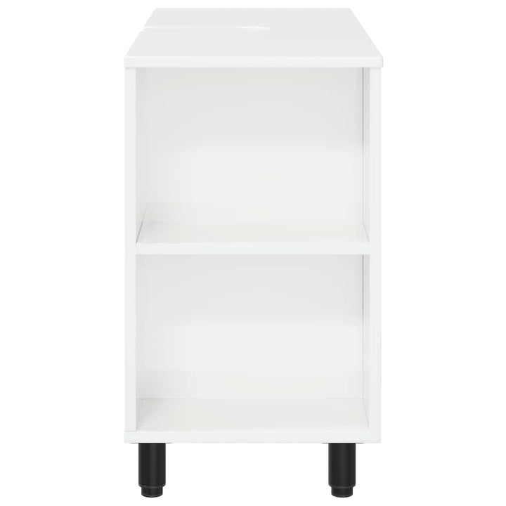 Badeværelse Vaskeskab Hvid højglans 80 x 35 x 60 cm