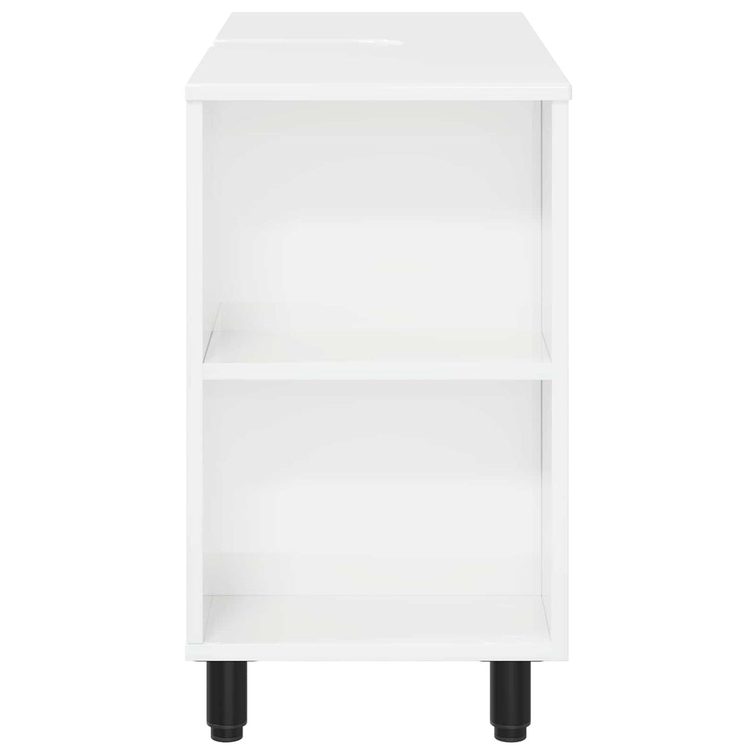 Badeværelse Vaskeskab Hvid højglans 80 x 35 x 60 cm
