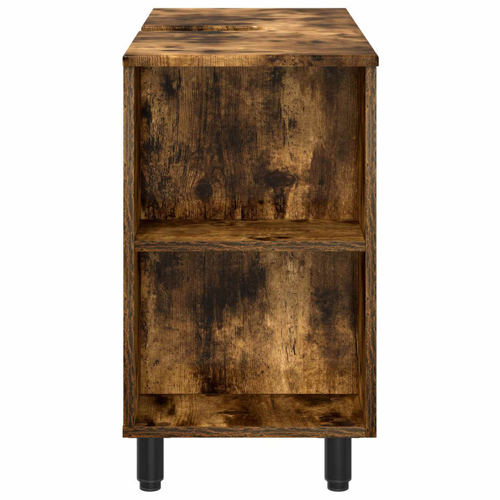 Badeværelse Vaskeskab Røget eg 80 x 35 x 60 cm Konstrueret træ