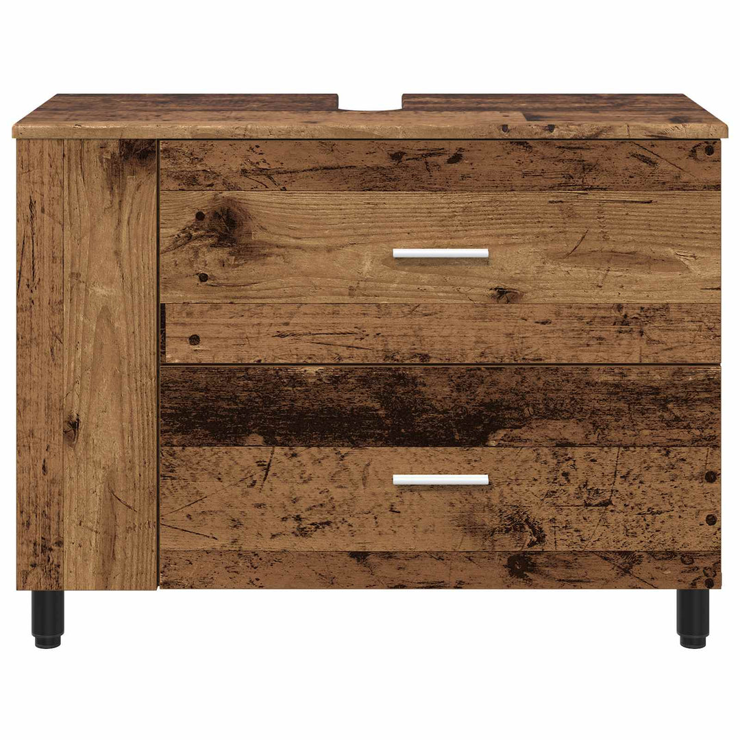 Badeværelse Vaskeskab Gammelt træ 80 x 35 x 60 cm