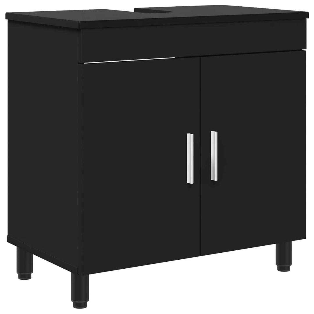 Badeværelse Vaskeskab Sort 60 x 35 x 60 cm Konstrueret træ