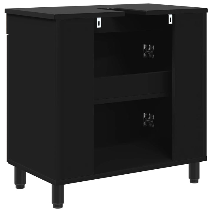Badeværelse Vaskeskab Sort 60 x 35 x 60 cm Konstrueret træ