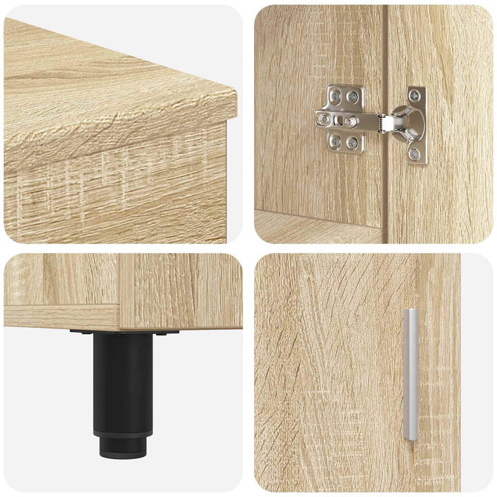 Badeværelse Vaskeskab Sonoma-eg 60 x 35 x 60 cm Konstrueret træ